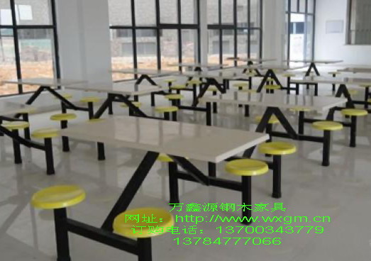 食堂餐桌椅-小圆盘007