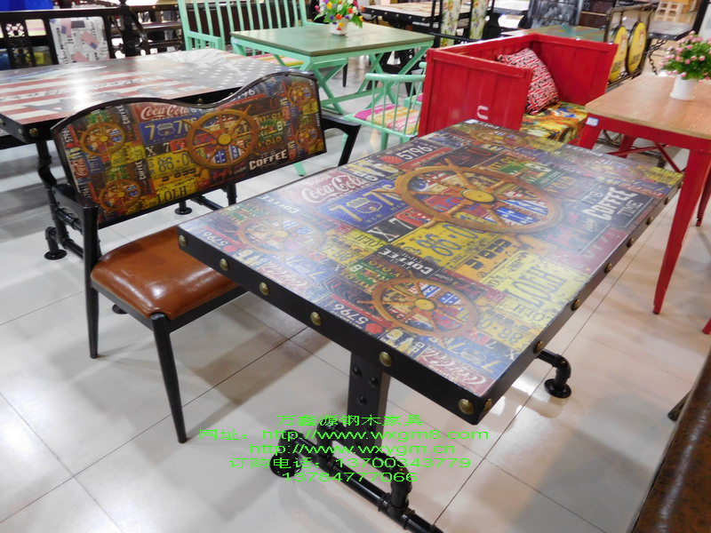 主题餐厅桌椅 014